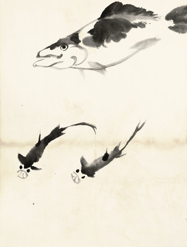 齊白石 魚蝦冊(cè)頁 之魚