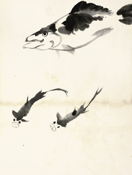 齊白石 魚蝦冊(cè)頁 之魚
