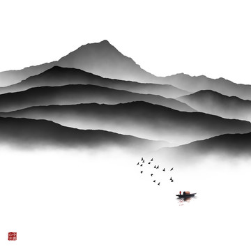 水墨山水