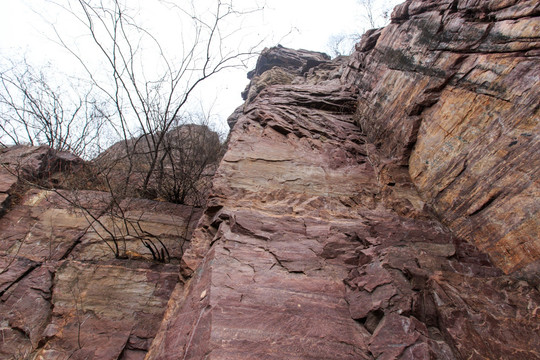 云台山 红石峡 岩石