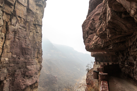 云台山 红石峡 赤壁丹崖