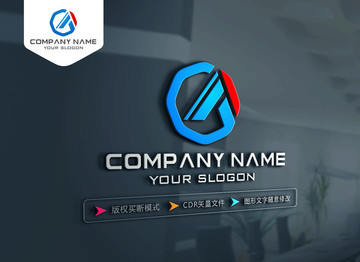 G字母A字母LOGO