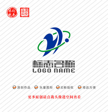 ZH字母HZ標(biāo)志飛鳥logo