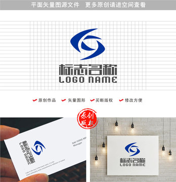 KYSJ字母标志科技logo