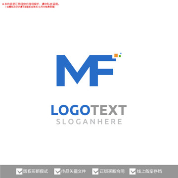 MF字母标志logo