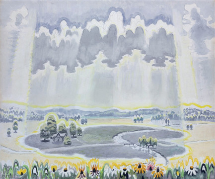伯奇菲爾德 自然風(fēng)景水彩畫