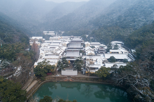 天童寺雪景