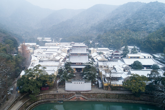 天童寺雪景