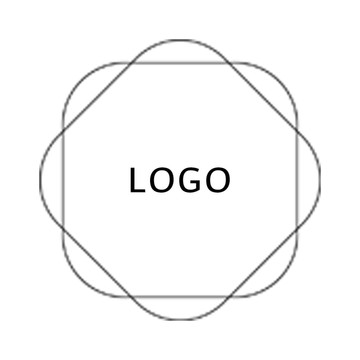 矩形 变形 logo 简约
