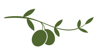 綠色植物logo 棗 橄欖油