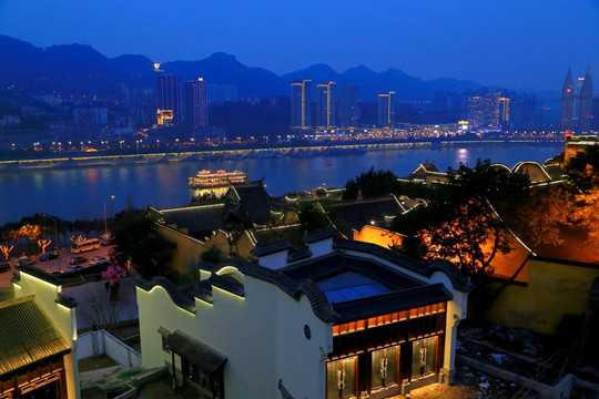 重庆 湖广会馆 夜景