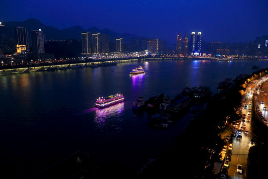 重庆长江夜景