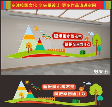 學(xué)校食堂文化墻