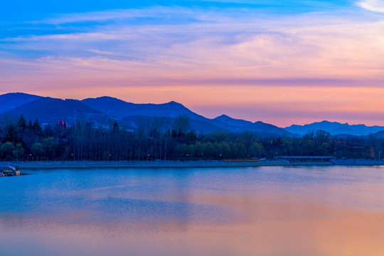 唯美湖景