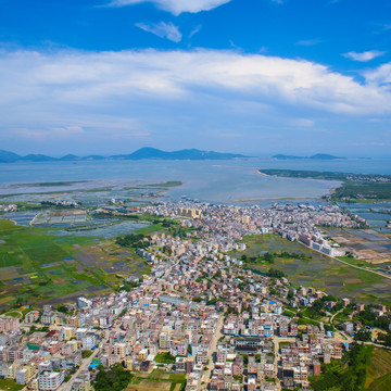 乡村 无框画 航拍大地