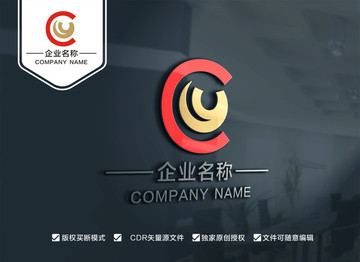 CY字母LOGO设计 YC标志