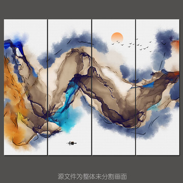 水墨晕染装饰画