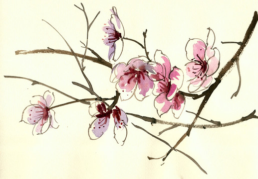 春季桃花