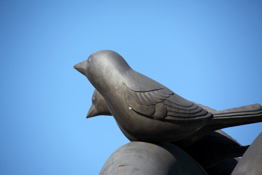 雕塑 鸟 自然