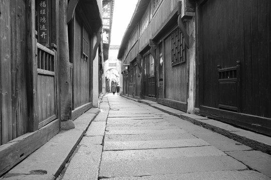 乌镇街道旧照片