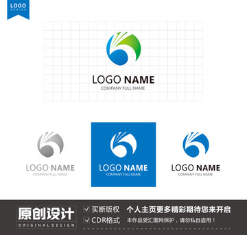 凤凰ok圆形科技logo设计