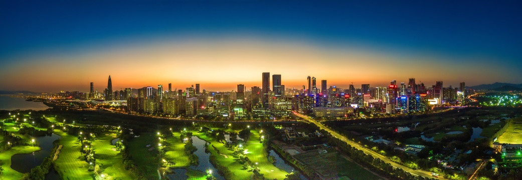 深圳科技园后海夜景 全景