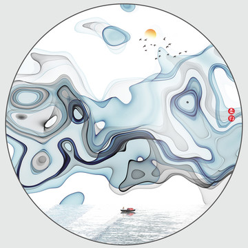 水墨山水畫(huà)