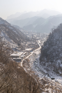 秦岭蒿沟雪景