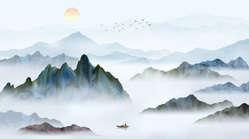新中式山水畫