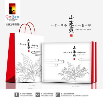 山茱萸包裝 含字體效果圖