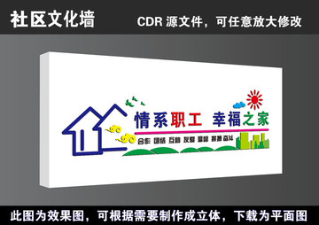 建設(shè)幸福城市文明和諧社區(qū)展板