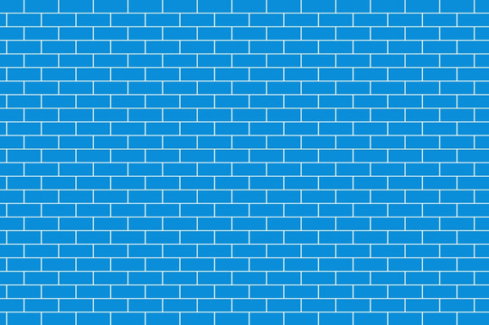 蓝色砖墙