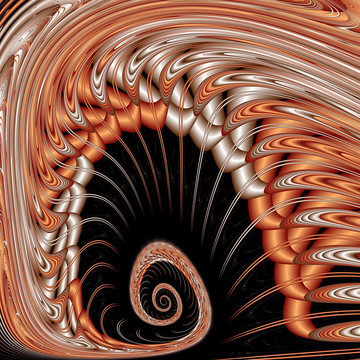 抽象螺旋分形图案