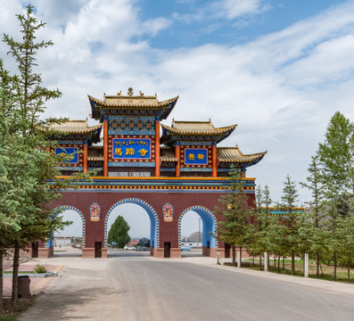 甘肃张掖马蹄寺