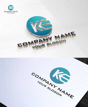 KE字母LOGO 标志