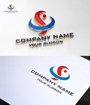 S字母LOGO 太極 魚