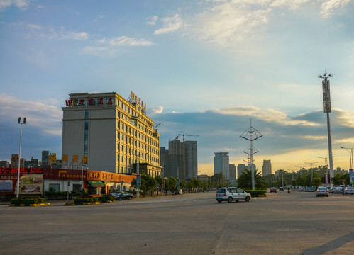 夕阳 美景 黄昏美景 傍晚彩