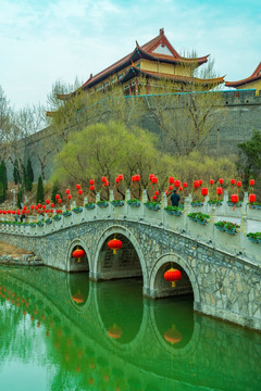 中式园林石桥