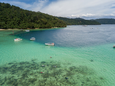 马来西亚沙巴海岛风光