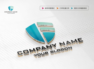 F字母LOGO設(shè)計 標志