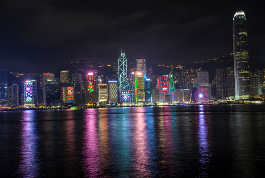 香港维多利亚夜景