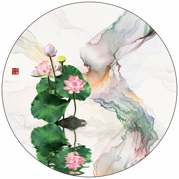水墨畫 新中式抽象意境水墨背景
