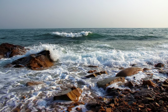 大海 潮涨潮落