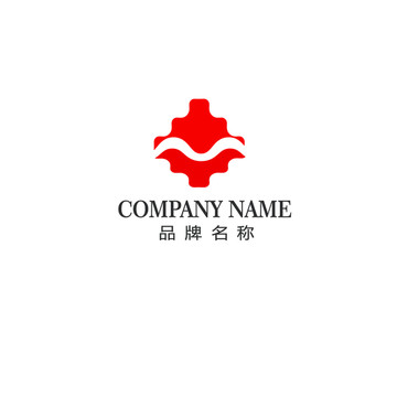 山水河流文化logo