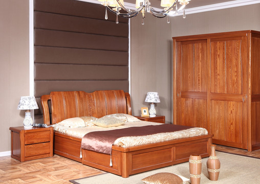 实木床 实木衣柜 实木套房
