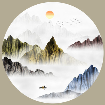 新中式山水畫
