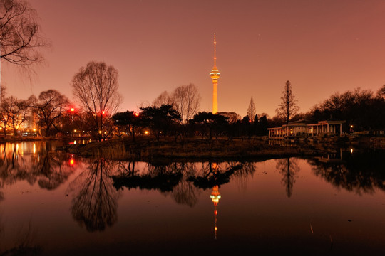 电视塔夜景