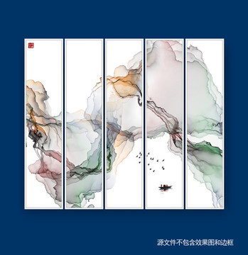 抽象意境水墨畫