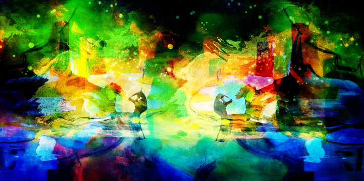 夢幻油畫