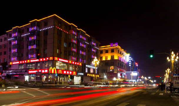 长春红旗街夜景